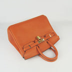 Hermes Birkin 25cm Handbag 6068 orange golden