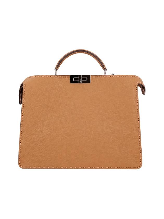 Fendi Peekaboo ISeeU Leather Tote Bag Beige