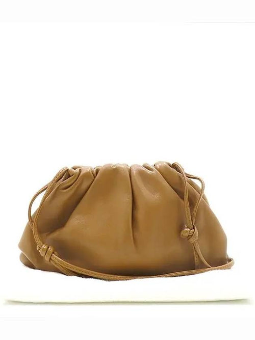 Bottega Veneta 585852 Caramel color leather mini dumpling pouch cross bag
