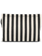 CELINE Thais Striped Pouch Bag Black White