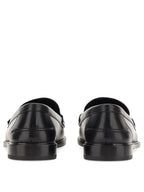 Fendi FF Square Leather Loafers Black
