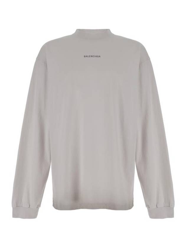 Balenciaga Logo Print Sweatshirt White