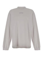 Balenciaga Logo Print Sweatshirt White