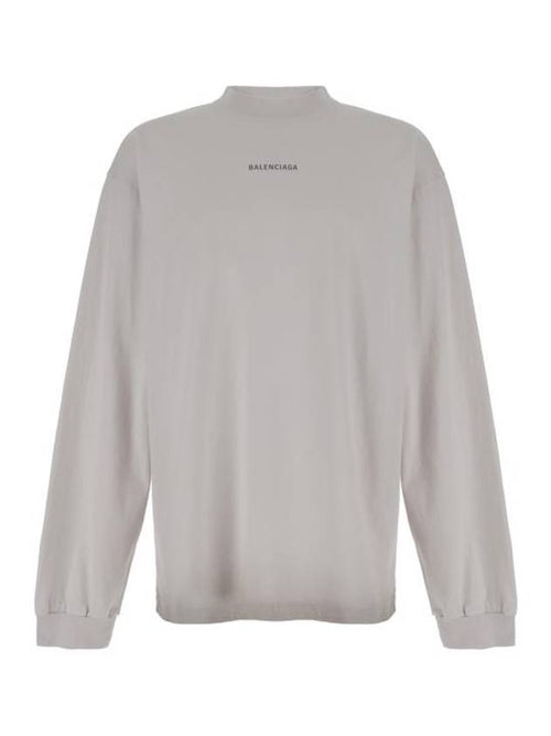 Balenciaga Logo Print Sweatshirt White