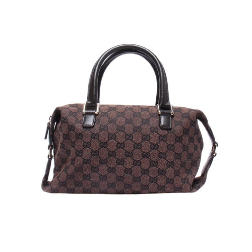 Gucci Mini Boston In Brown Monogrammed Canvas IT3PQLATBJYG