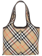Burberry Check Small Tote Bag Sand