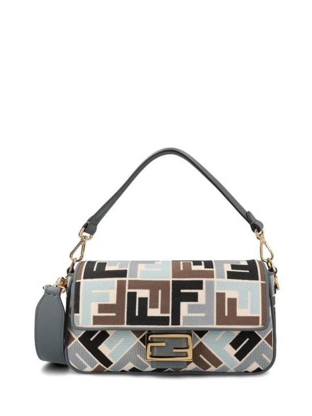 Fendi Baguette FF Embroider Shoulder Bag