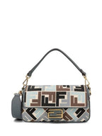 Fendi Baguette FF Embroider Shoulder Bag