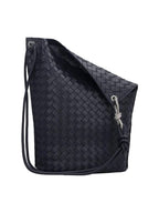 Bottega Veneta Intrecciato Medium Calfskin Tote Bag Navy