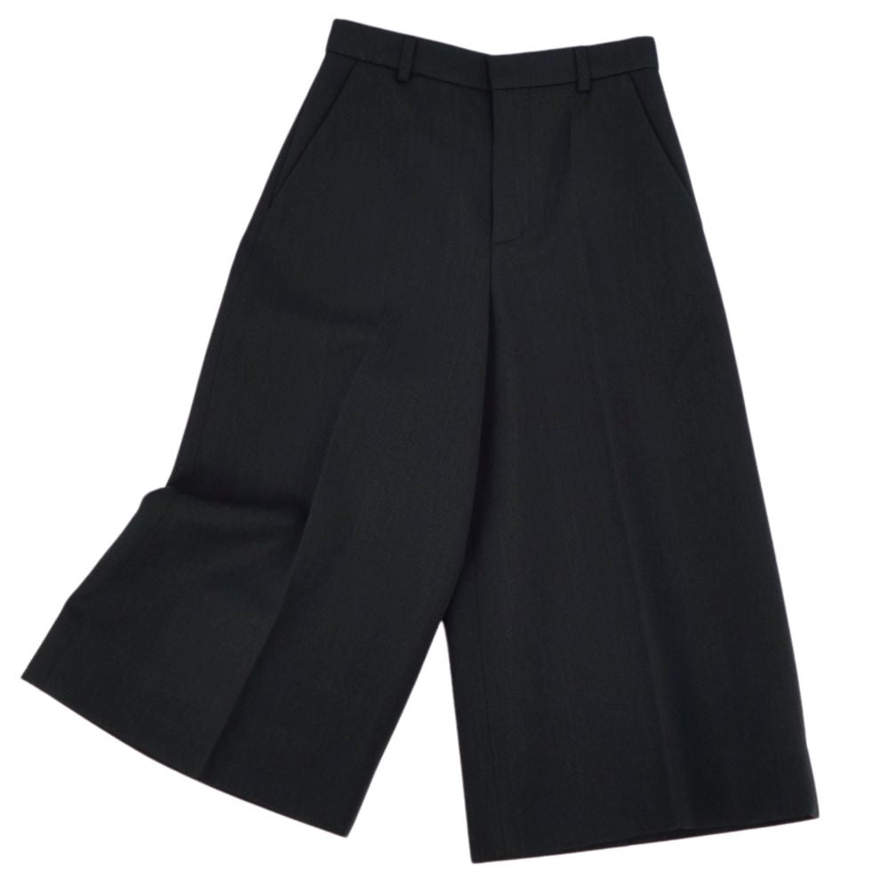 Saint Laurent  Saint Laurent  Panthers Wide Pants Wool Bottoms  Made in Italy 34 (S equivalent) Green