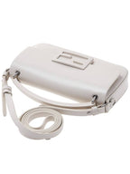 Fendi Baguette Phone Pouch Cross Bag White