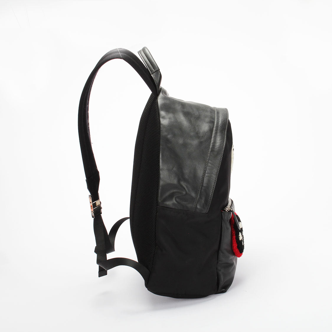 Fendi Shearling Emoticon Nylon Backpack - '10s