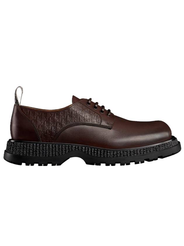 Buffalo Bossed Oblique Motif Derby Brown Dior