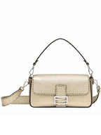 Fendi Baguette Selleria Shoulder Bag Gold
