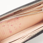 Fendi Black Patent Leather Zip Around Wallet