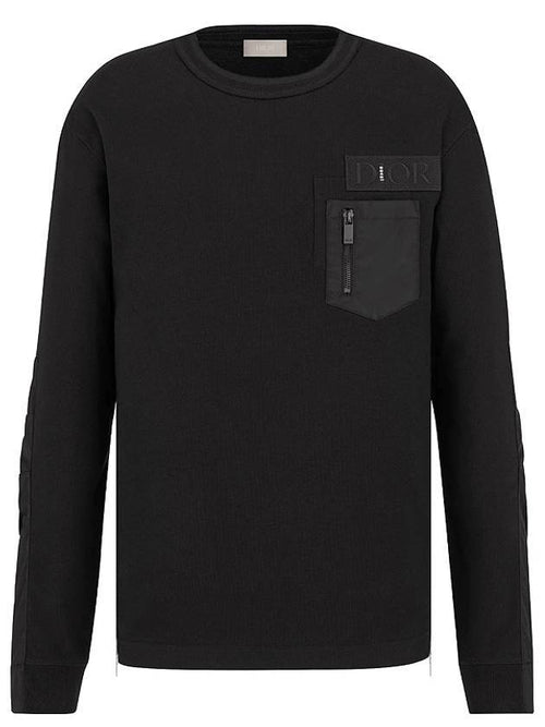 Pocket Patch Long Sleeve T-Shirt Black Dior