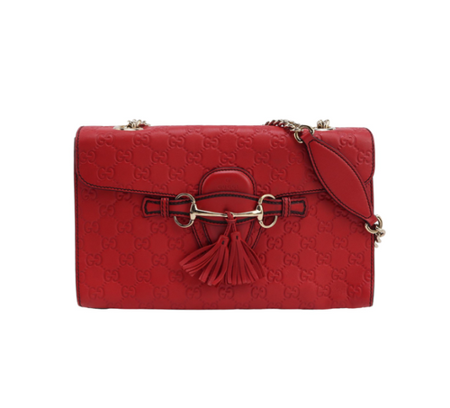 Gucci Emliy 30 Medium Bag Red 250117781028709