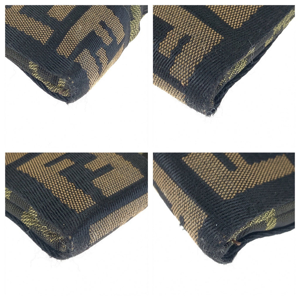 Fendi Zucca Canvas Flat Messenger Bag - '10s