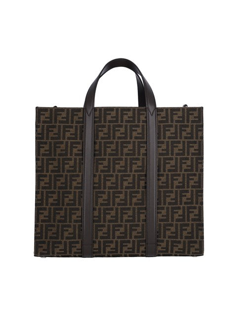 Fendi Men Jacquard Ff' Tote Bag