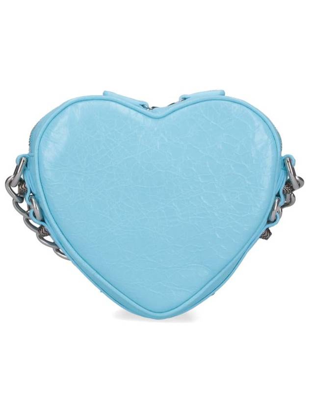 Balenciaga Le Cagole Heart Cross Mini Bag Blue