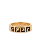 Fendi FF Logo Band Ring Gold