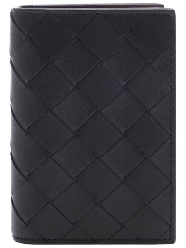 Bottega Veneta Intrecciato Card Wallet Black