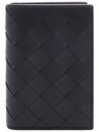 Bottega Veneta Intrecciato Card Wallet Black