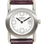Balenciaga Hermes  Rond Brick  BR1.210 Quartz White Dial Stainless Steel Leather  Hermes