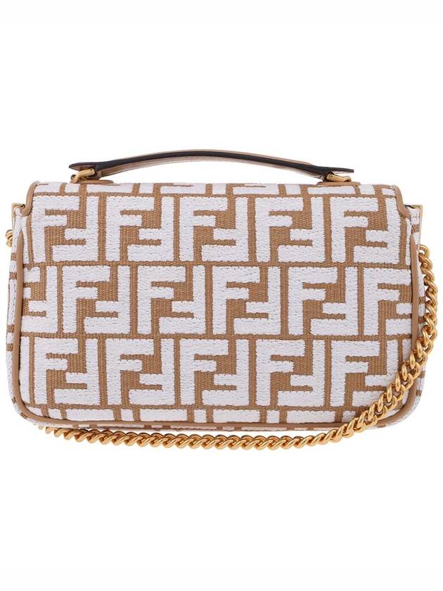 Fendi Baguette Chain Midi Shoulder Bag Brown