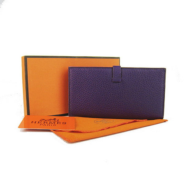 Hermes Wallet H008 Ladies Wallet Purple