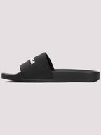 Balenciaga Men's Logo Full Slippers Black