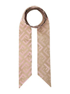 Fendi Wrappy Silk Scarf Pink