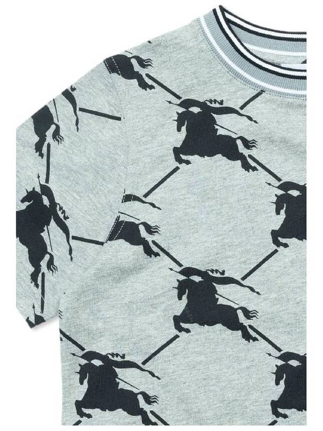 Burberry Burberry Boys Black Alexander Ekd Cotton T Shirt Size 10Y