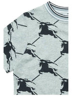 Burberry Burberry Boys Black Alexander Ekd Cotton T Shirt Size 10Y