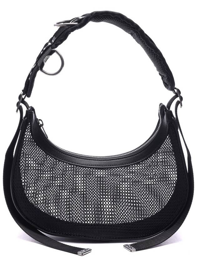 CELINE Mesh Tracking Shoulder Bag Black