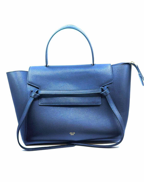 CELINE Belt Bag Black Leather Solid Handbag