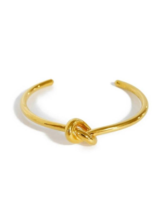 CELINE Knot Extra Thin Brass Bracelet Gold