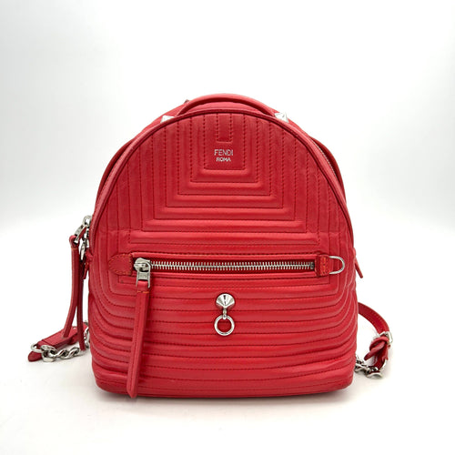 Fendi DotCom Backpack Quilted Leather Mini LA15427