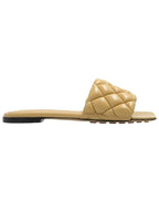 Bottega Veneta Padded Quilted Slippers Cane Sugar