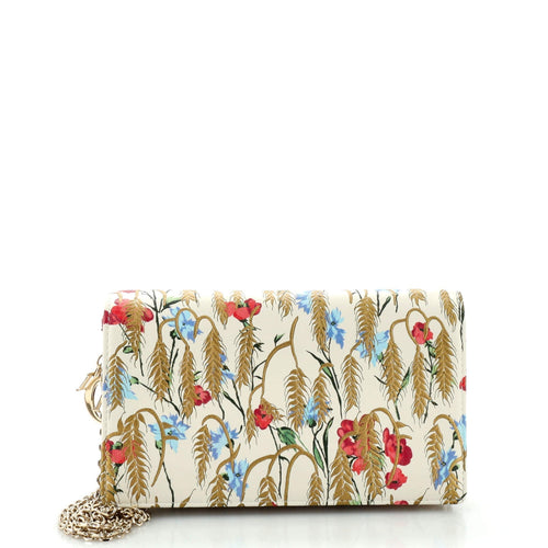 Dior Lady Dior Wallet on Chain Pouch Printed Leather