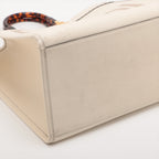 Fendi Sunshine Leather Handbag Ivory 8BH372