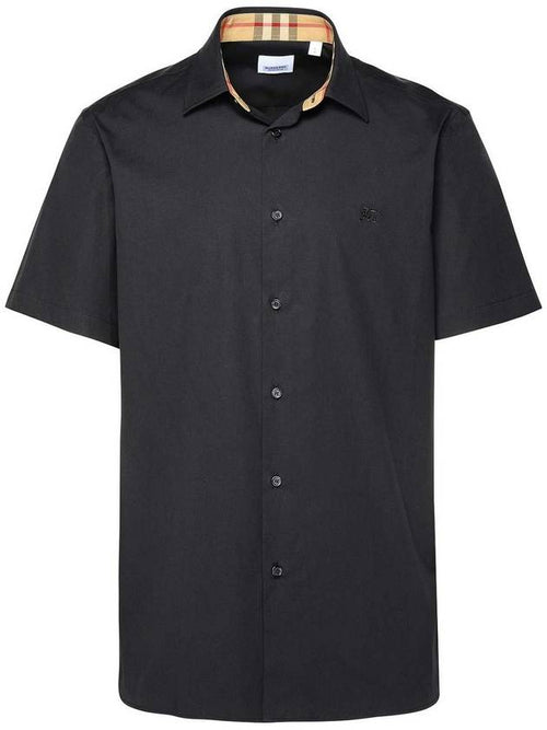 Burberry Organic Cotton Polo Shirt Black