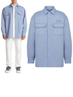 Overshirt Cotton Jacket Blue Dior
