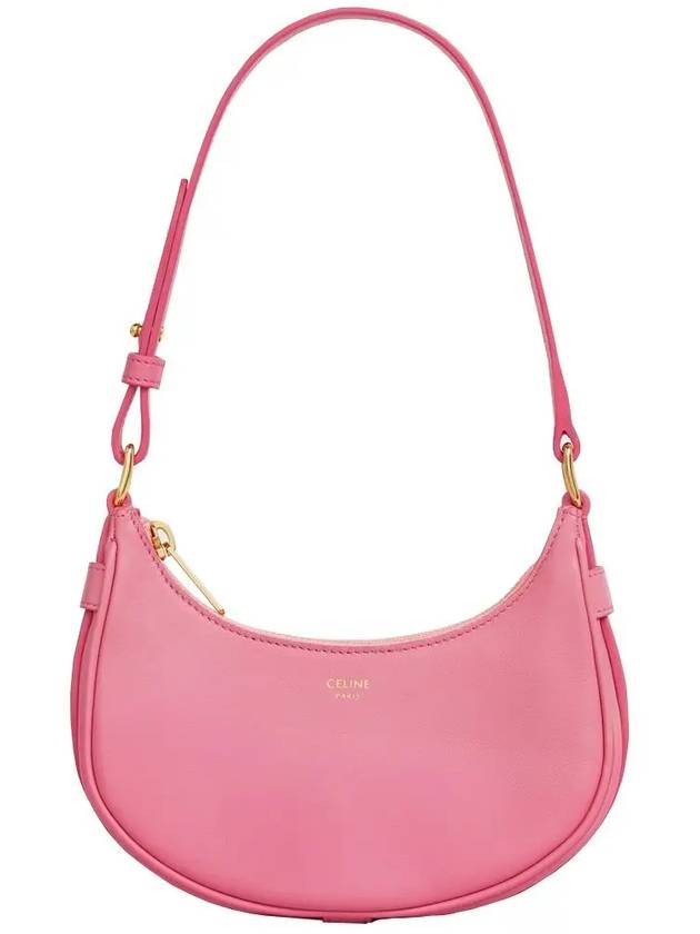 CELINE Abba Smooth Leather Mini Shoulder Bag Flamingo Pink