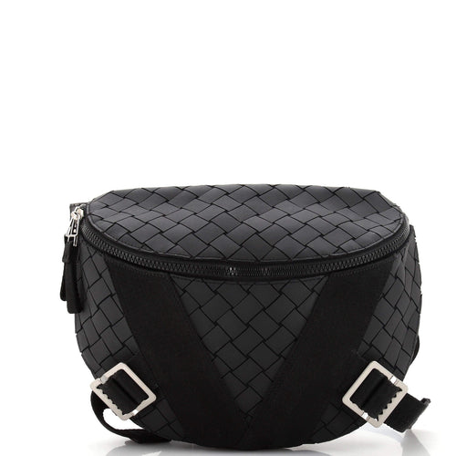 Bottega Veneta V Tape Belt Bag Rubber Intrecciato with Canvas