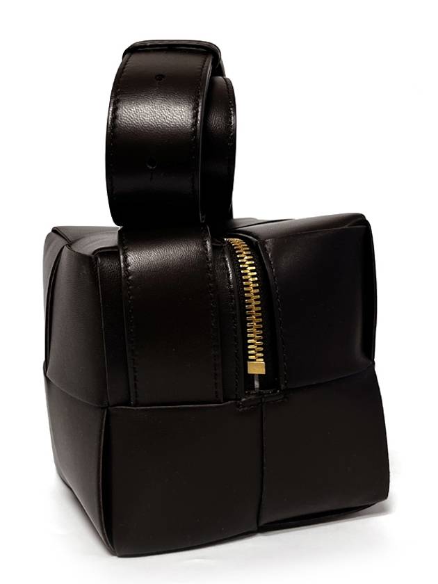 Bottega Veneta Cube Mini Cross Bag Dark Brown