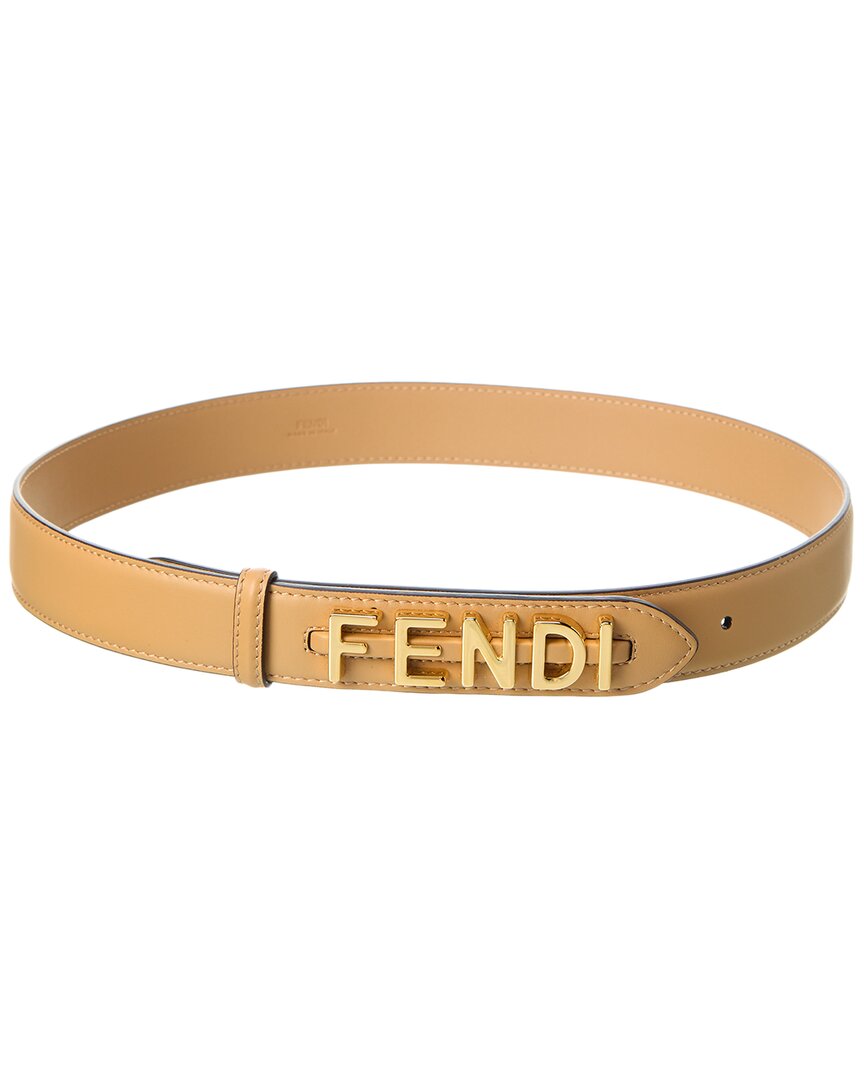 FENDI Fendigraphy Leather Belt