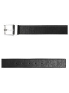 Oblique Galaxy Leather Belt Black Dior