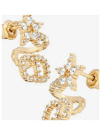 Clair D Lune Earrings Gold Dior