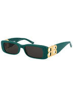 Balenciaga Eyewear Logo Decorated Rectangular Frame Sunglasses BB0096S